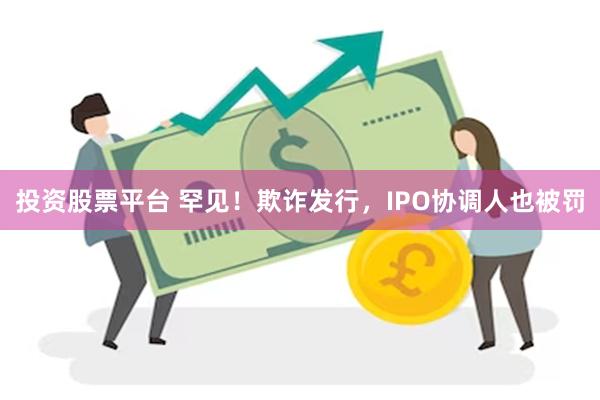 投资股票平台 罕见！欺诈发行，IPO协调人也被罚