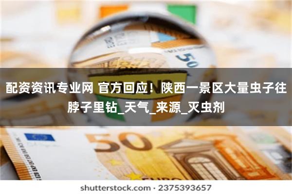 配资资讯专业网 官方回应！陕西一景区大量虫子往脖子里钻_天气_来源_灭虫剂