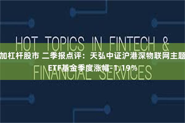加杠杆股市 二季报点评：天弘中证沪港深物联网主题ETF基金季度涨幅-1.19%