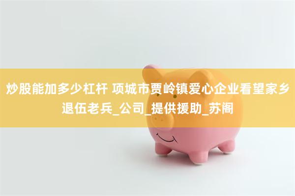 炒股能加多少杠杆 项城市贾岭镇爱心企业看望家乡退伍老兵_公司_提供援助_苏阁